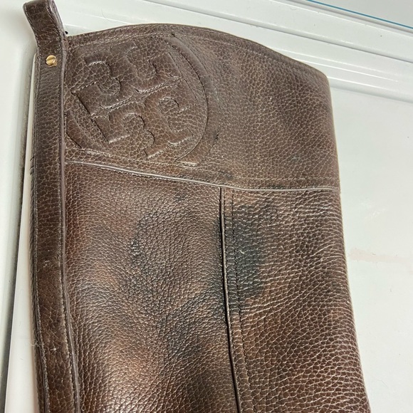 TORY BURCH Marlen Pebbled Leather Riding Boot - Picture 3 of 10